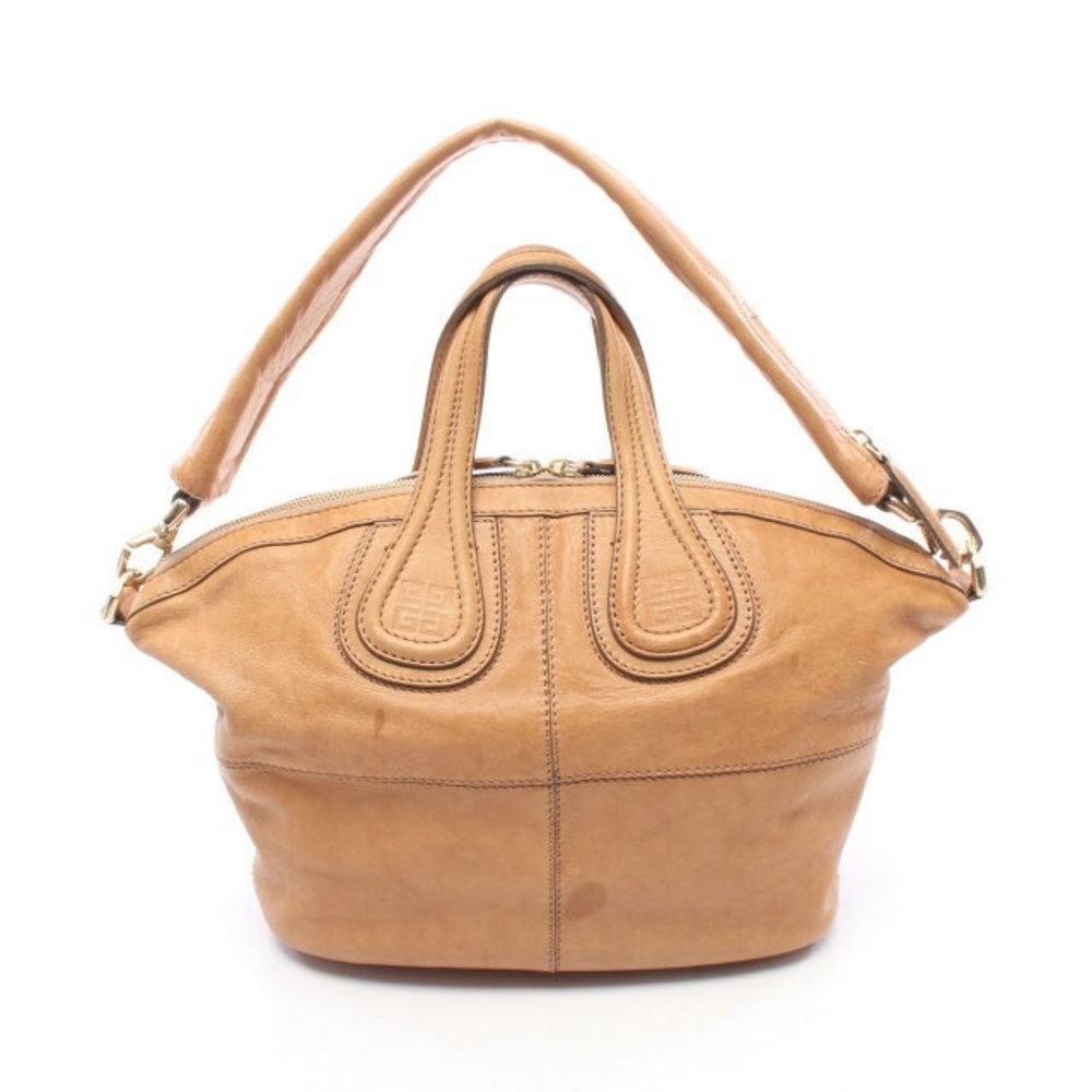 Givenchy Nightingale Handbag Brown Leather